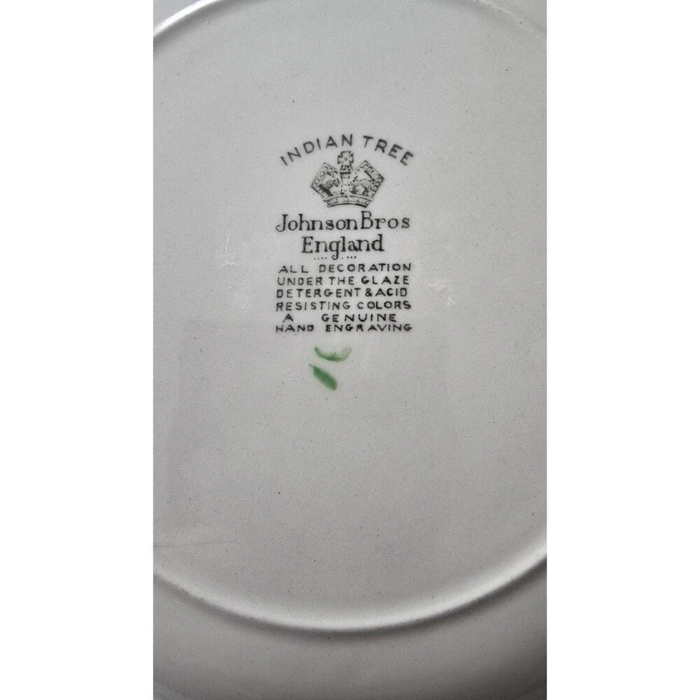 Vintage JOHNSON BROTHERS INDIAN TREE 8 INCH Salad /Dessert Plate Replacement